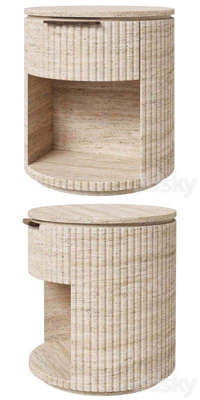 Restoration Hardware Byron travertine nightstand